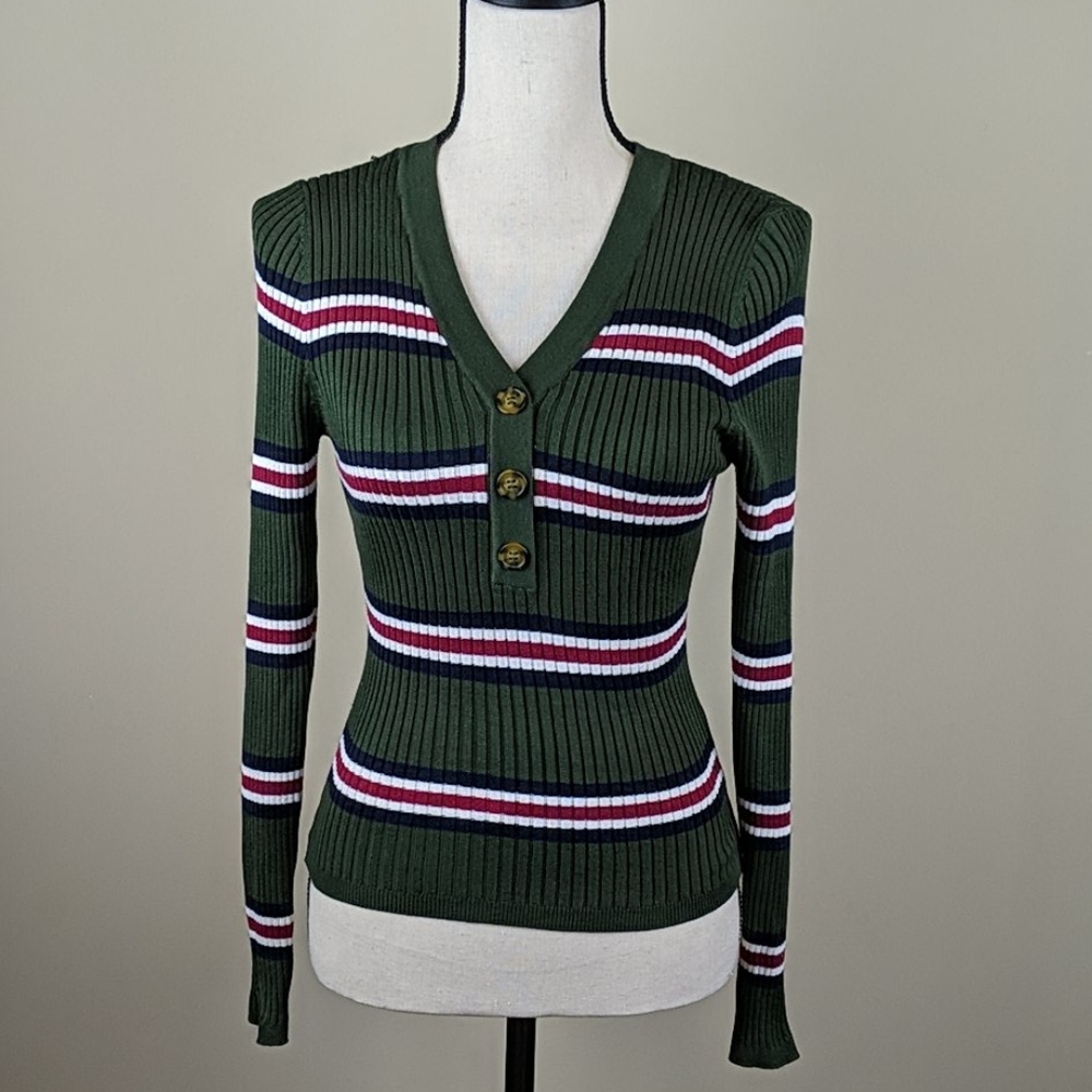 It’s Our Time button front sweater